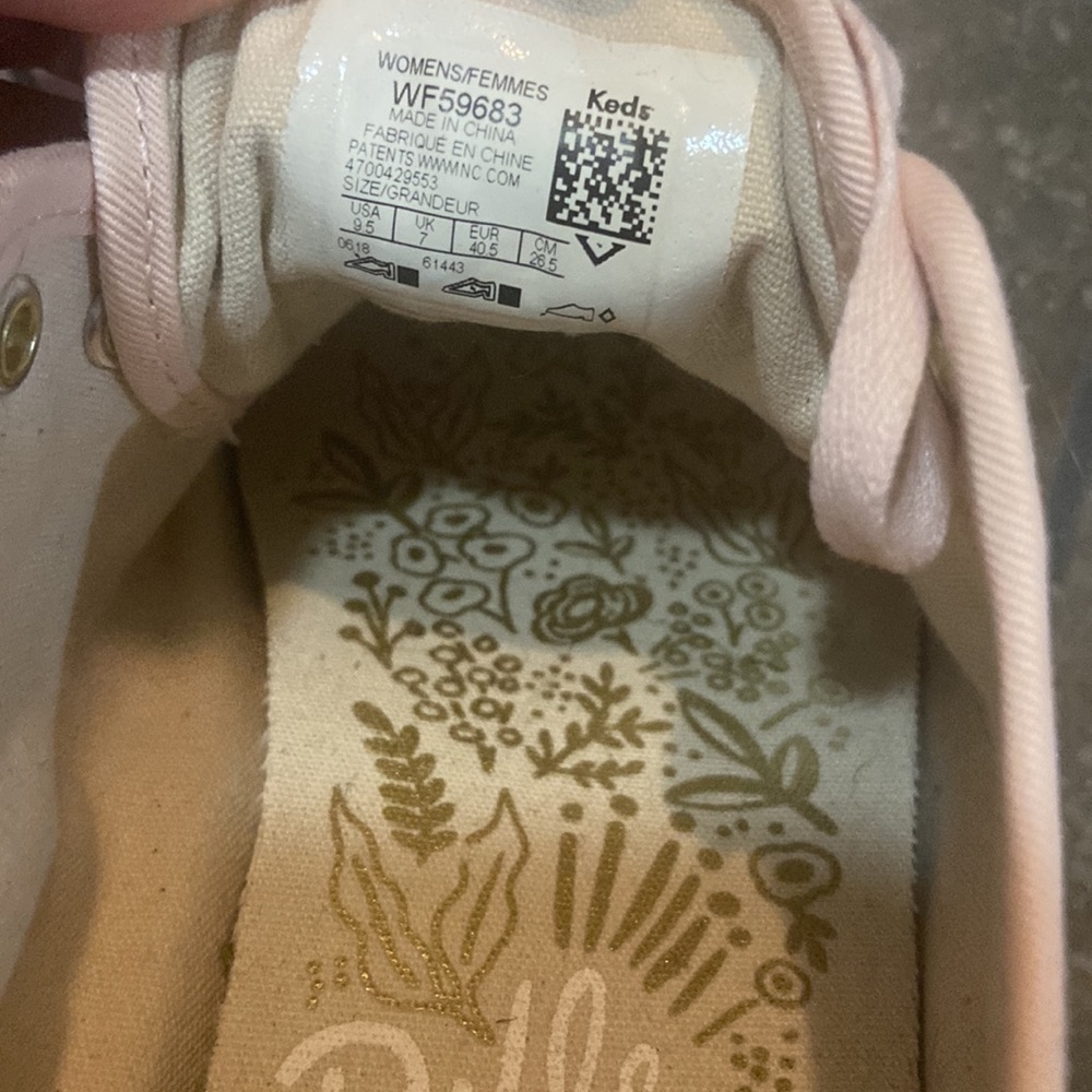 Keds x Rifle Paper Co pink sneakers - Picture 6 of 6